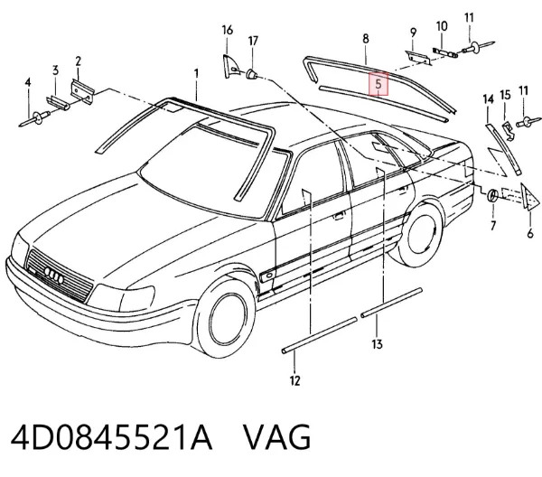  4D0845521A VAG