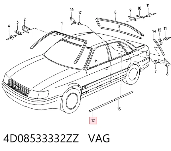  4D08533332ZZ VAG