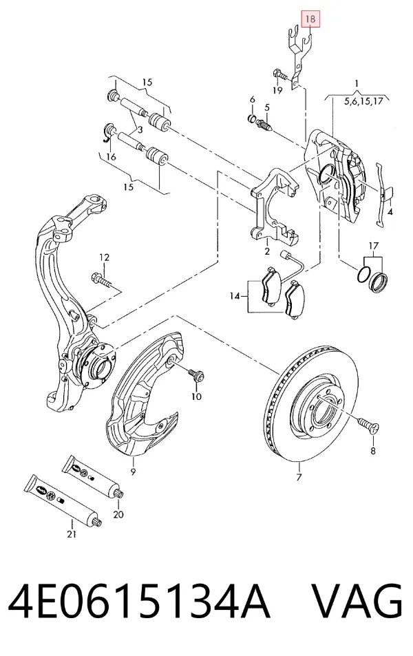  4E0615134A VAG