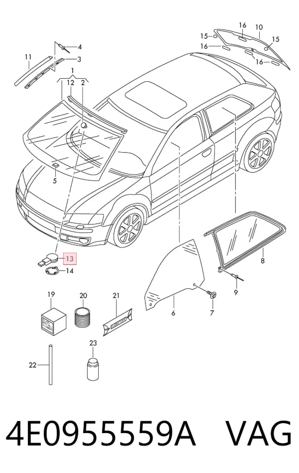 Датчик дождя Audi A3 Sportback