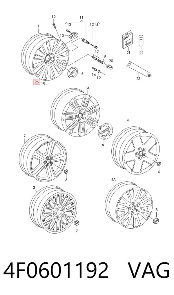  4F0601192 VAG