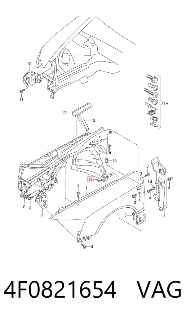  4F0821654 VAG