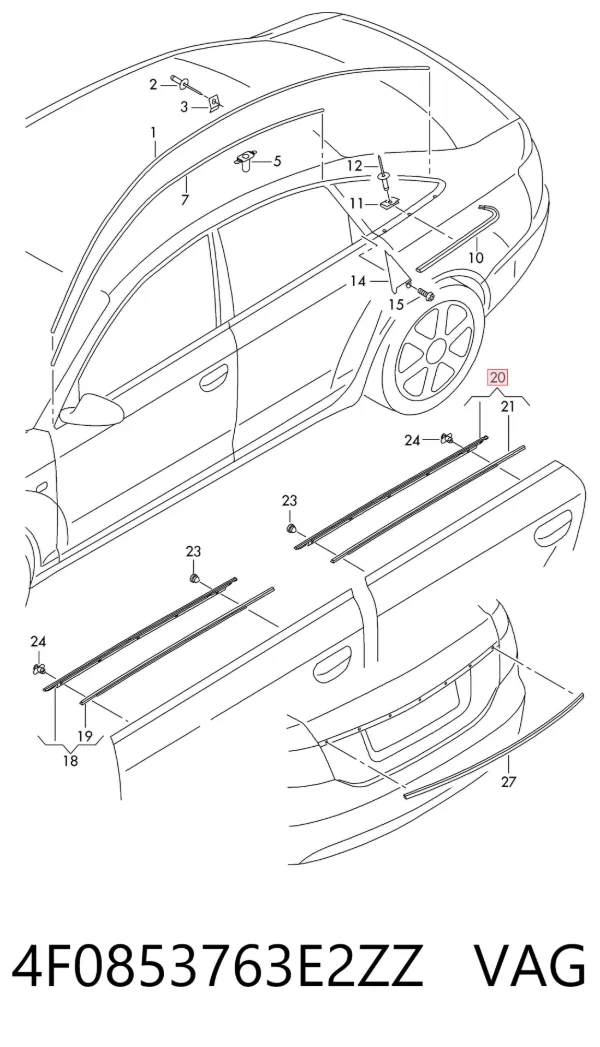  4F0853763E2ZZ VAG