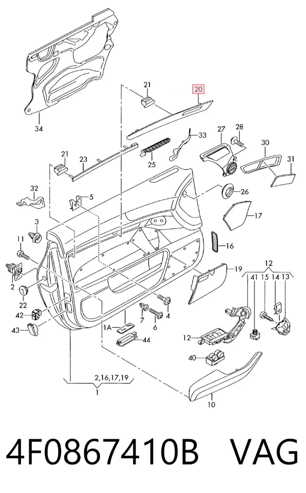  4F0867410B VAG
