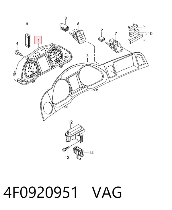 Панель приборов 4F0920951 VAG