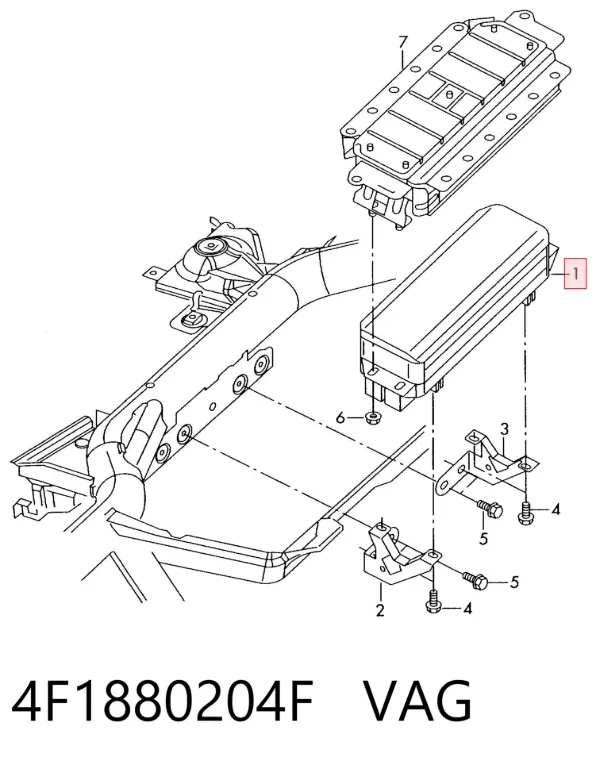 Подушка безопасности пассажира 4F1880204F VAG