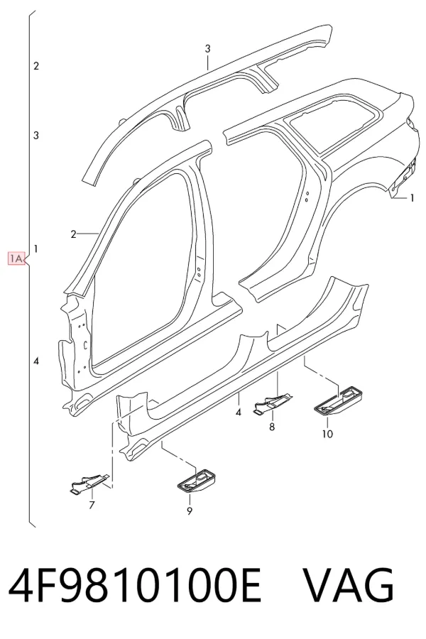  4F9810100E VAG