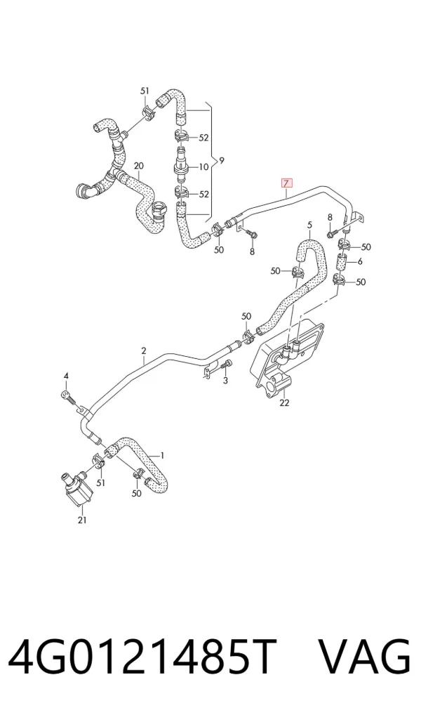  4G0121485T VAG