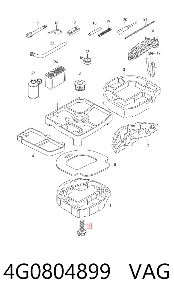  4G0804899 VAG