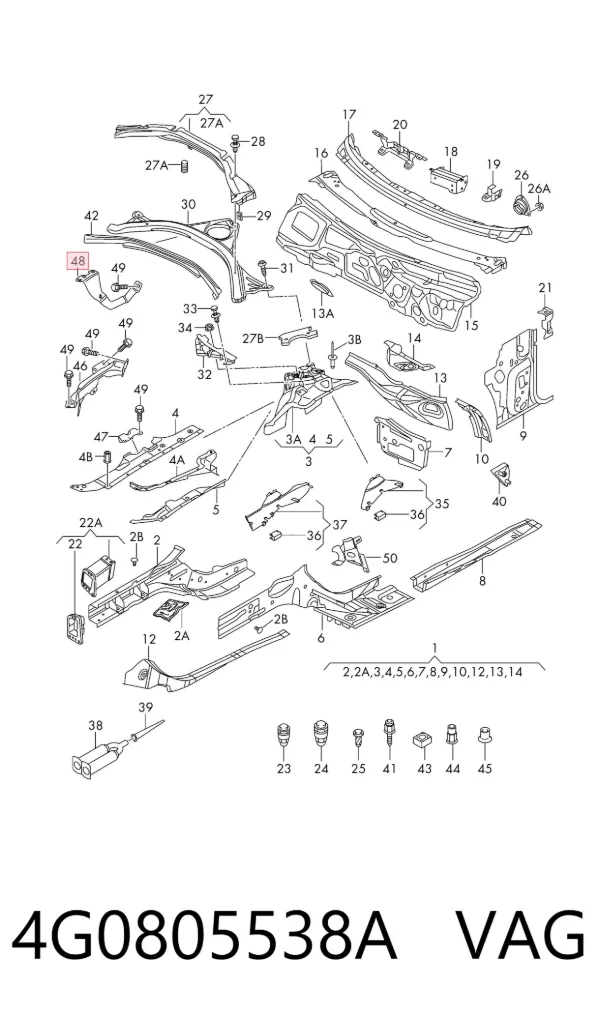  4G0805538A VAG