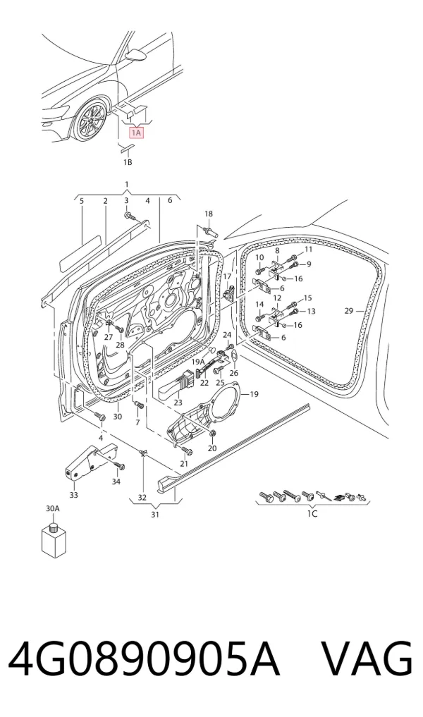  4G0890905A VAG