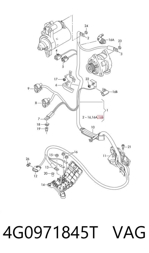 4G0971845T VAG