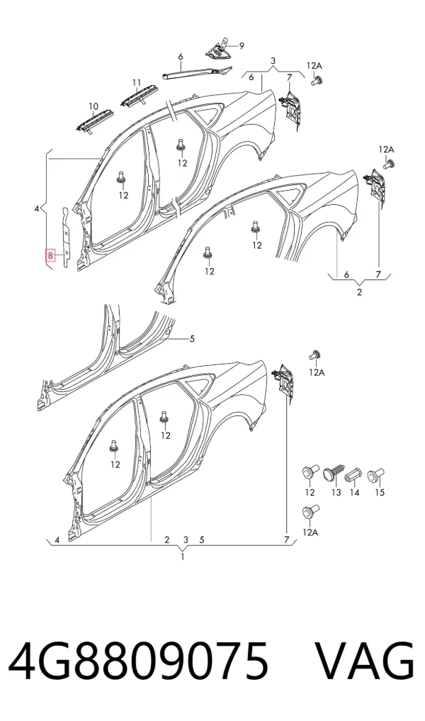  4G8809075 VAG