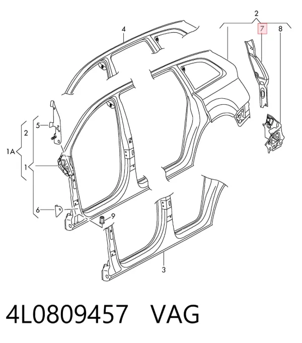  4L0809457 VAG