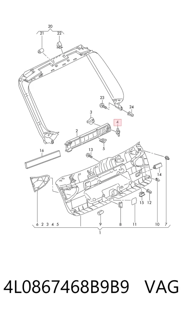  4L0867468B9B9 VAG