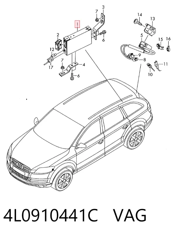 Модуль управления камерой 4L0910441C VAG