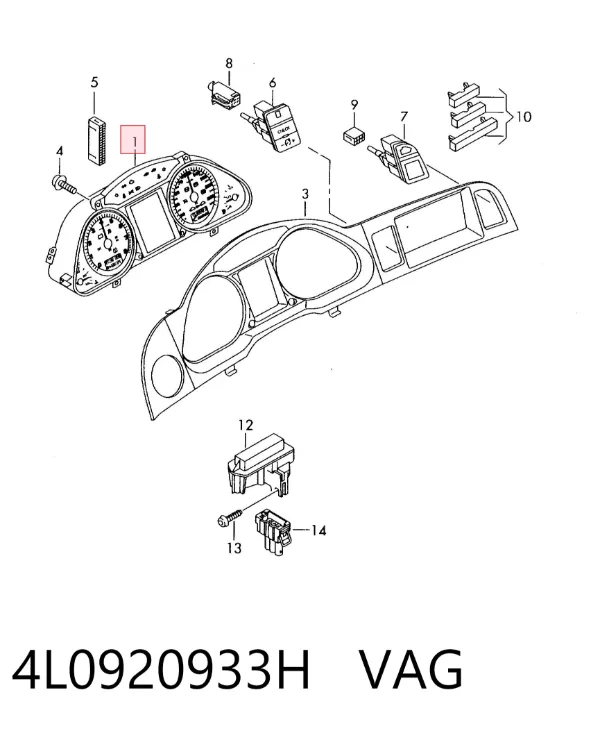 Панель приборов 4L0920933H VAG