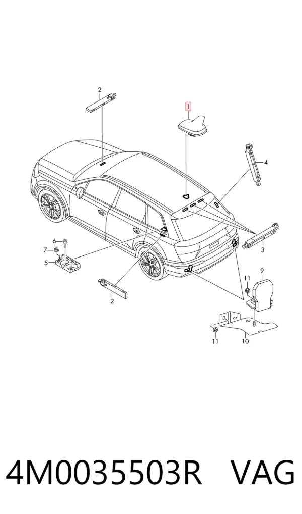 Антенна 4M0035503R VAG