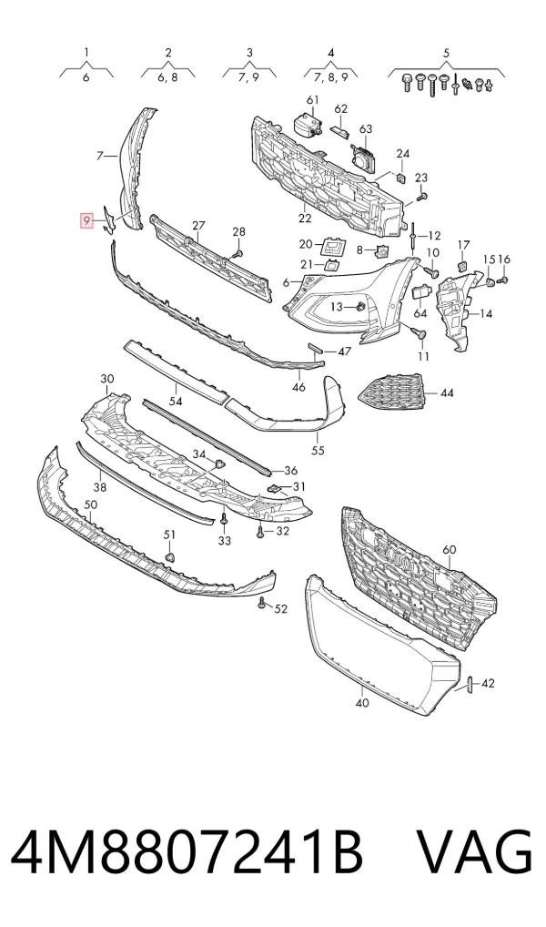  4M8807241BGRU VAG