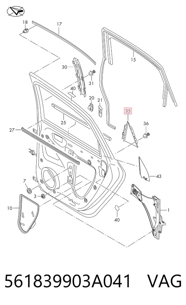  561839903A041 VAG