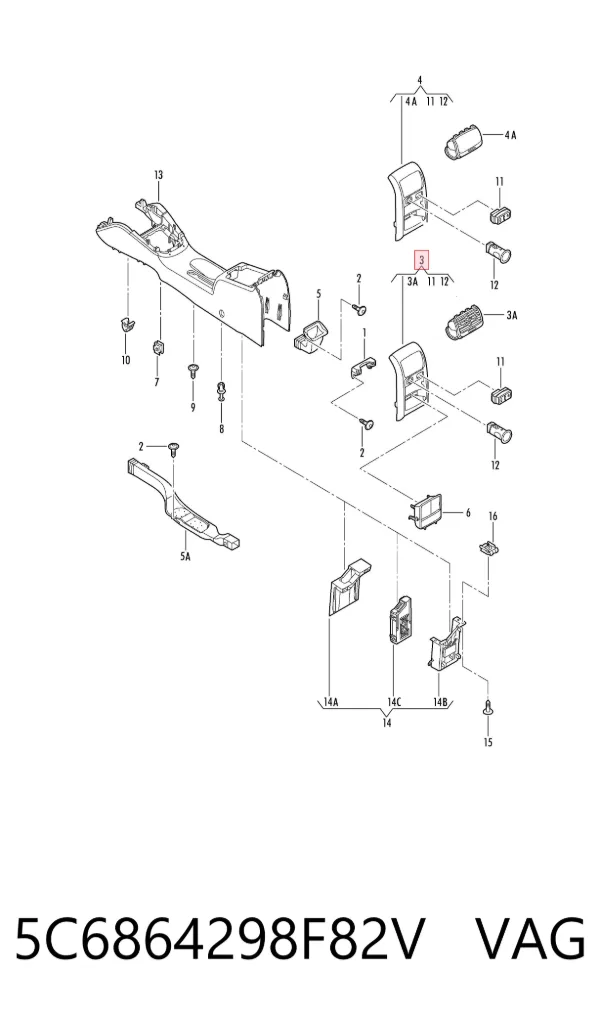  5C6864298F82V VAG