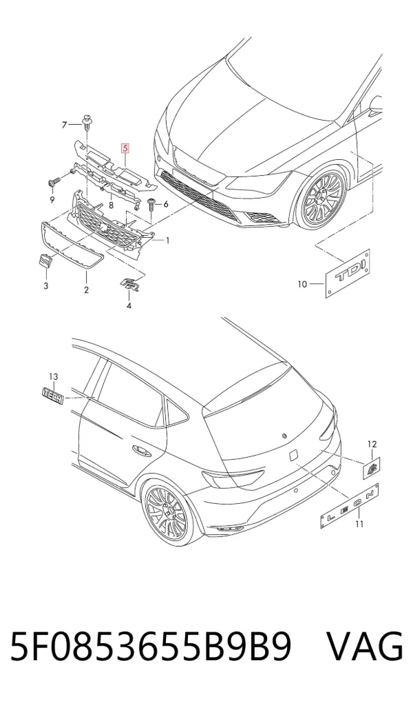  5F0853655B9B9 VAG