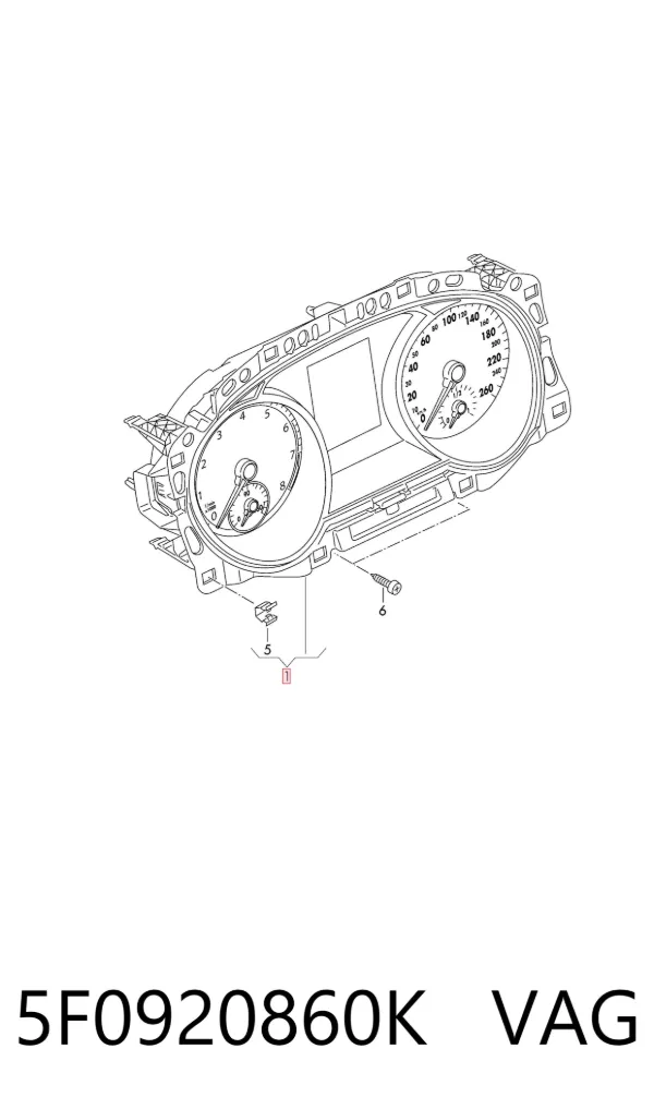 Панель приборов 5F0920860K VAG