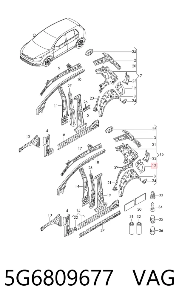 5G6809677 VAG