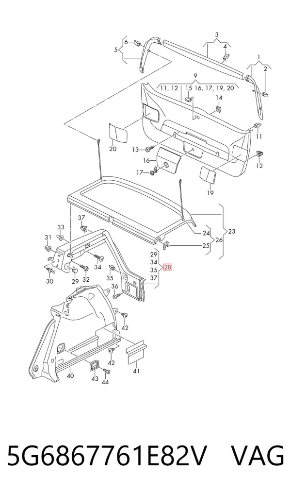  5G6867761E82V VAG