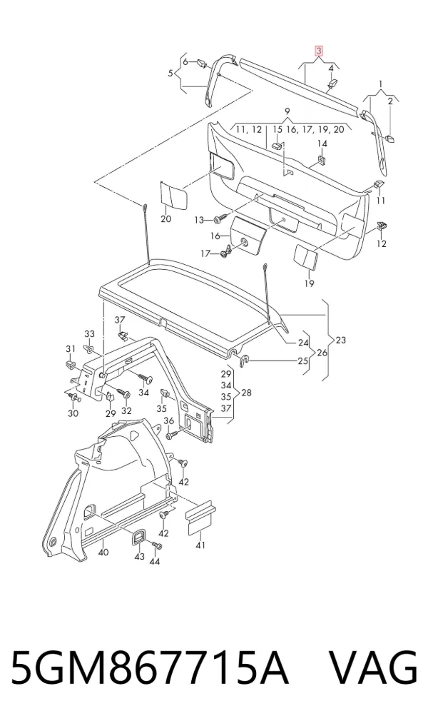  5GM867715A VAG