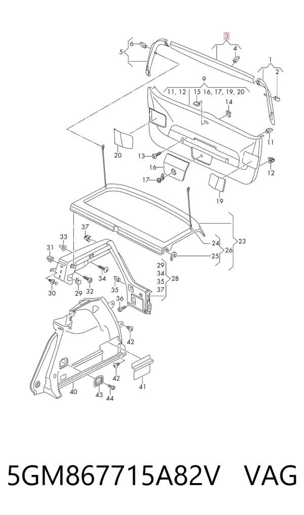  5GM867715A82V VAG