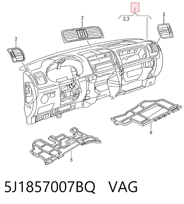 Торпедо 5J1857007BQ VAG