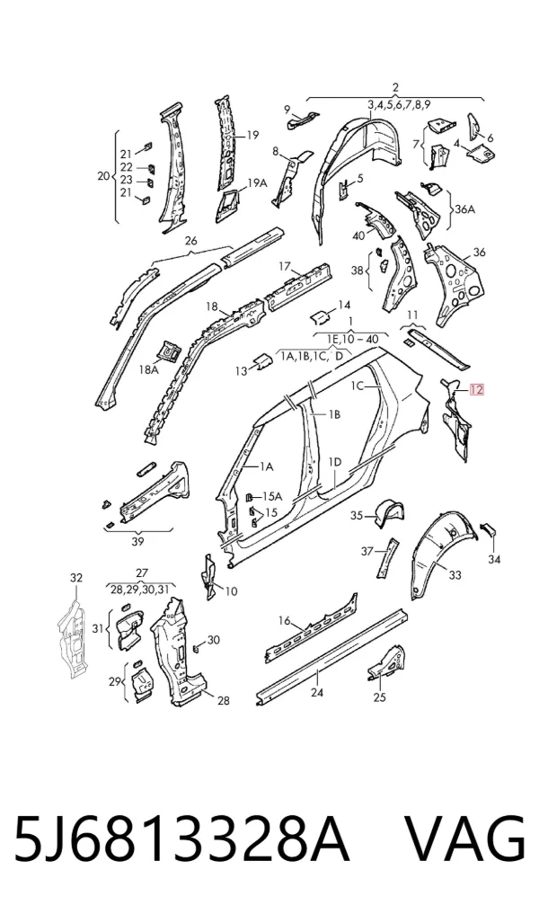  5J6813328A VAG