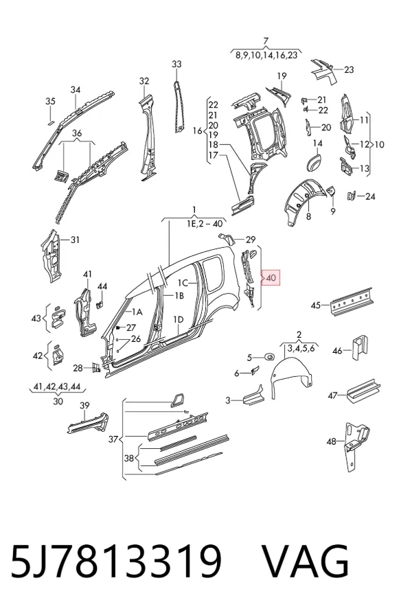  5J7813319 VAG