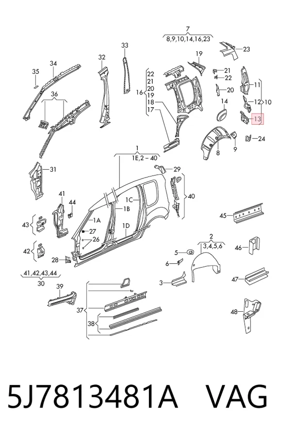  5J7813481A VAG