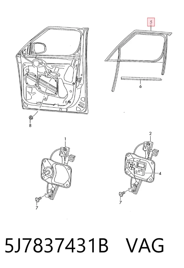  5J7837431B VAG