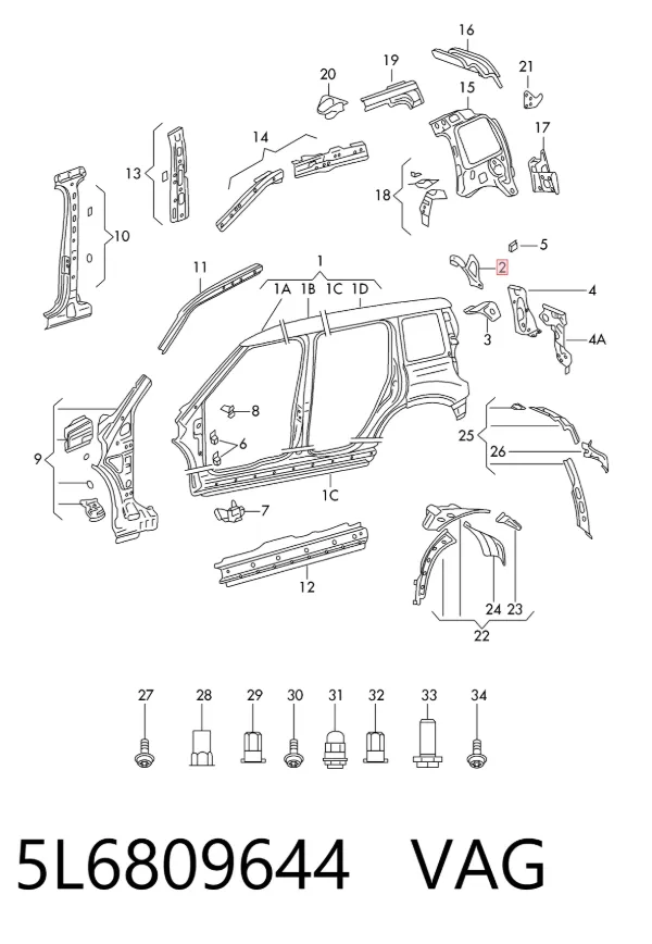  5L6809644 VAG