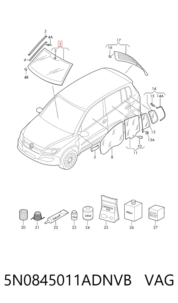 Лобовое стекло AB63788A XYG