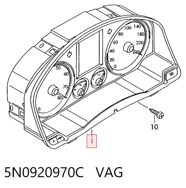 Панель приборов 5N0920970C VAG