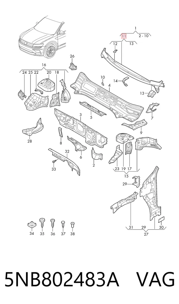 5NB802483A VAG