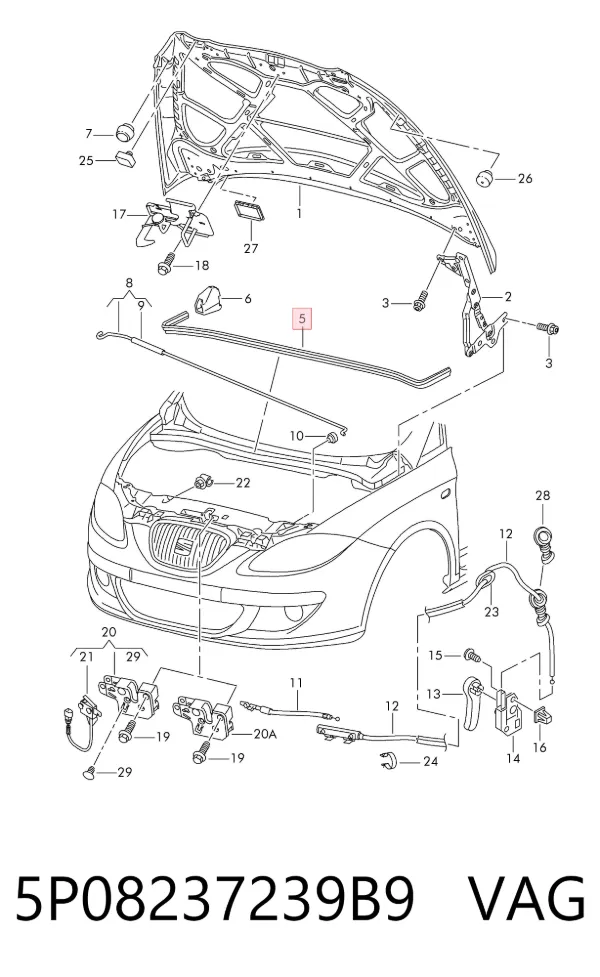  5P08237239B9 VAG