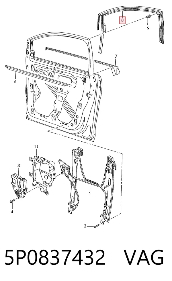  5P0837432 VAG