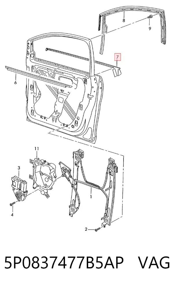  5P0837477B5AP VAG