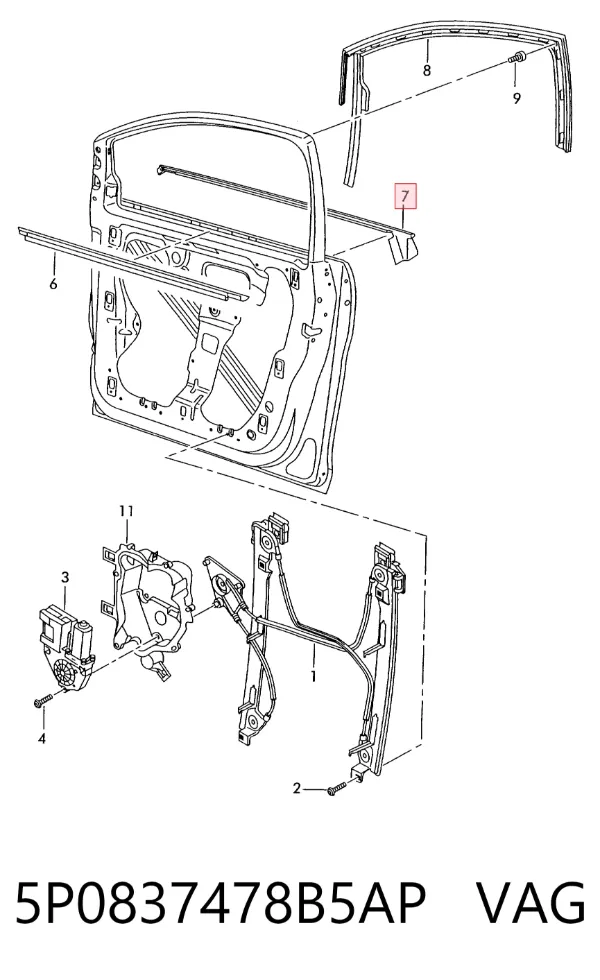 5P0837478B5AP VAG