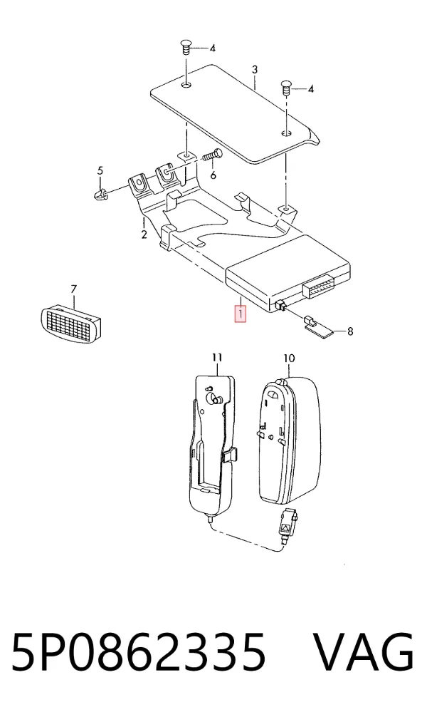 Блок управление Bluetooth 5P0862335 VAG