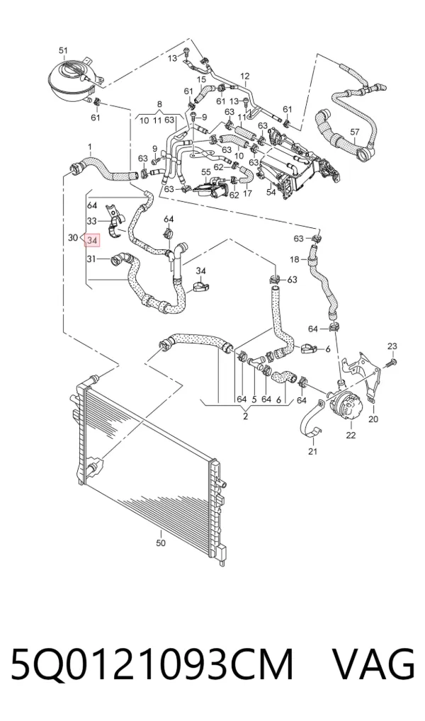  5Q0121093CM VAG