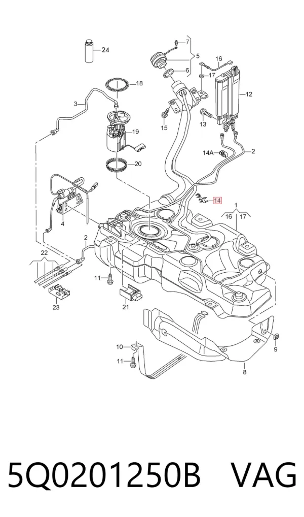  5Q0201250B VAG