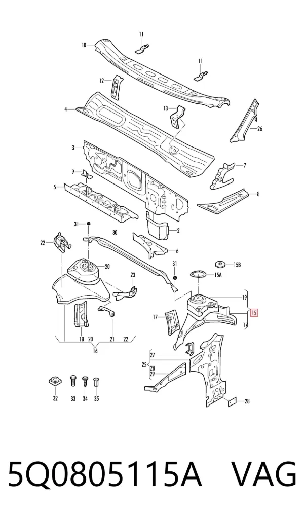  5Q0805115A VAG