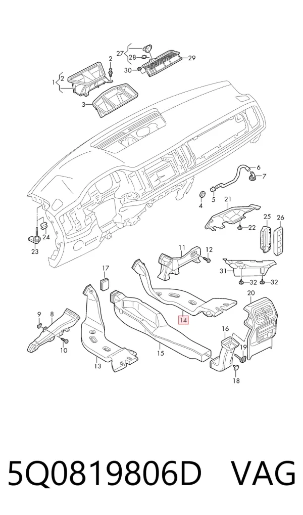  5Q0819806D VAG