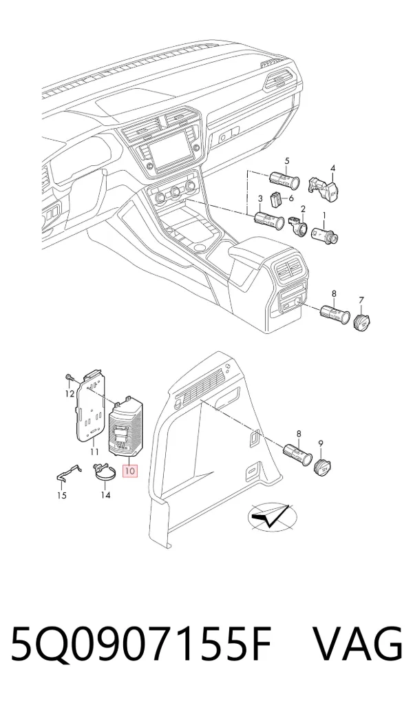  5Q0907155F VAG